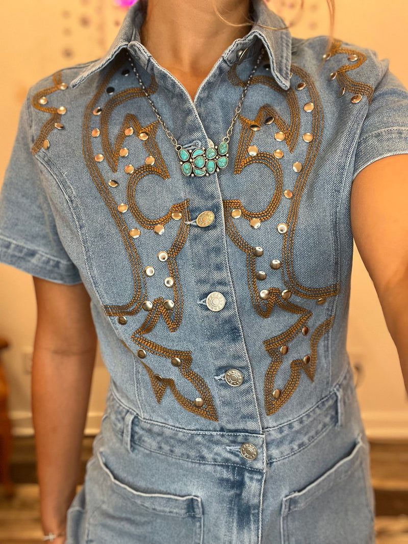 Wild Horse Boutique Romper The Gone Country Romper