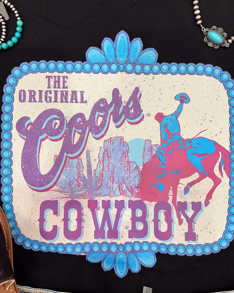 Wild Horse Boutique Shirts & Tops The Coors Cowboy Tee