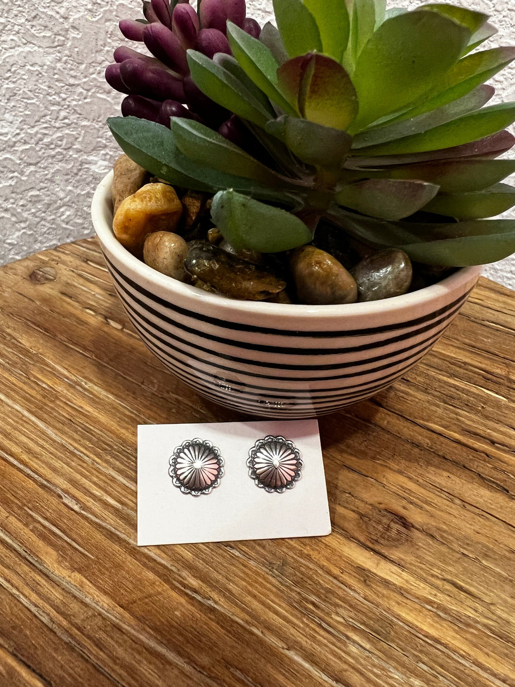 Wild Horse Boutique Jewelry Circle Sterling silver concho stud