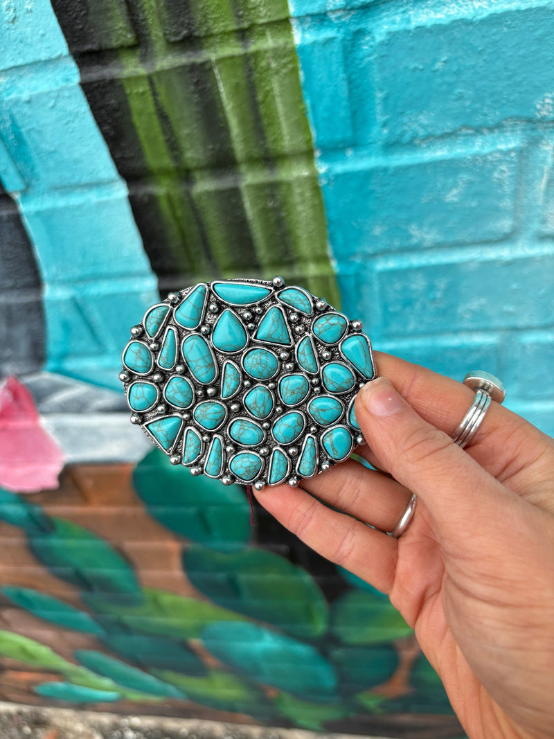 Wild Horse Boutique Accesories The Turquoise Cluster Buckle