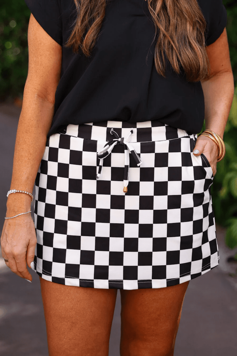 Wild Horse Boutique Bottoms The Checkered Skort