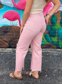 Wild Horse Boutique Bottoms The Leslie Pink Jeans