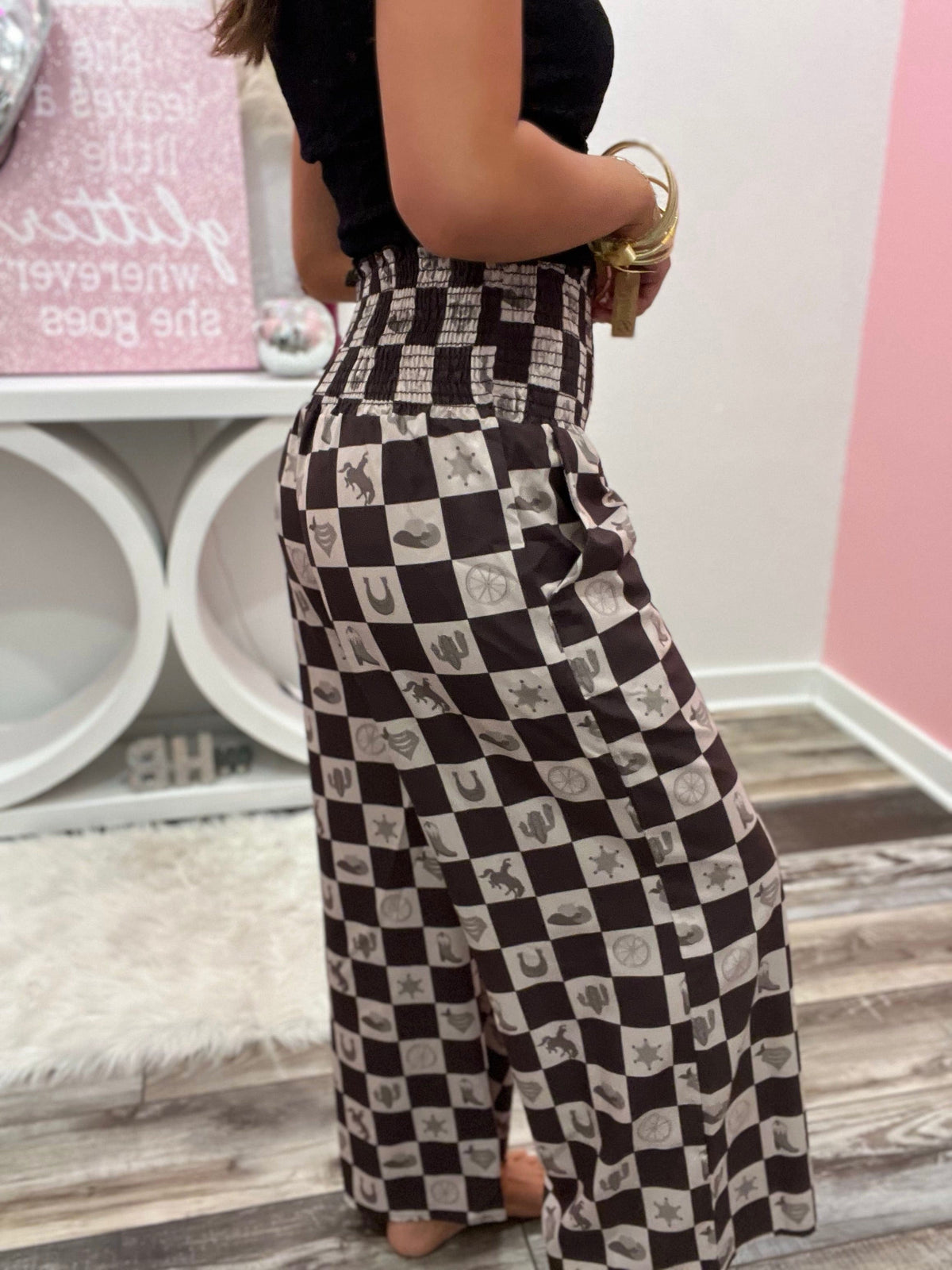 Wild Horse Boutique Bottoms The Western Checkered Pants