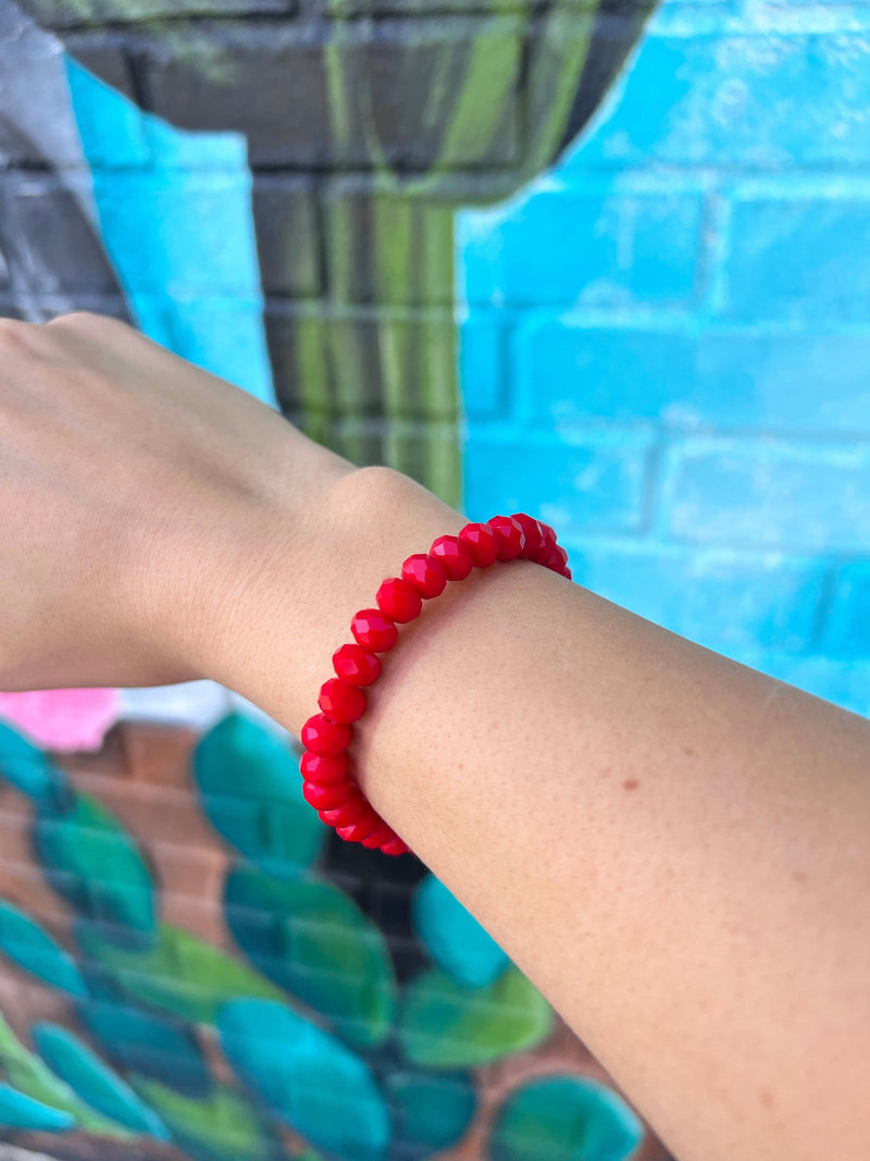 Wild Horse Boutique Bracelet Red Beaded Game Day Bracelets