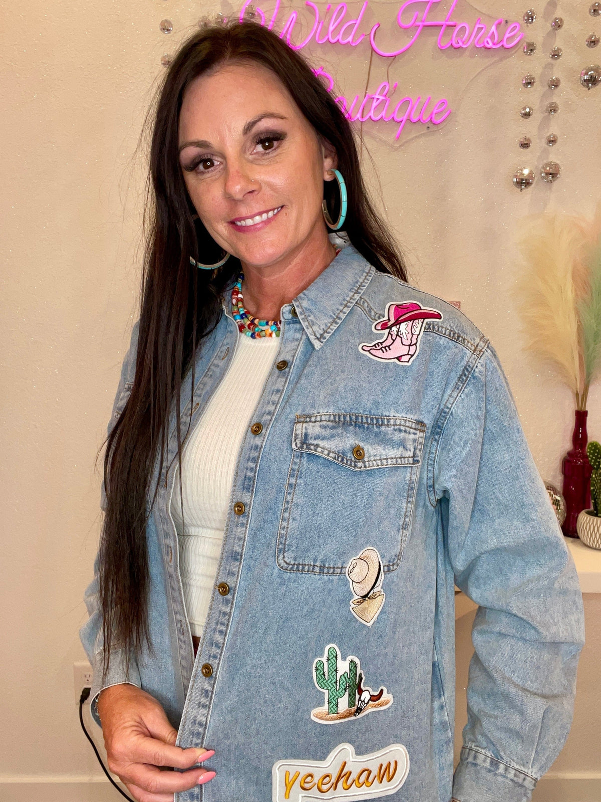 Wild Horse Boutique Clothing The Cheyenne Denim Button Down