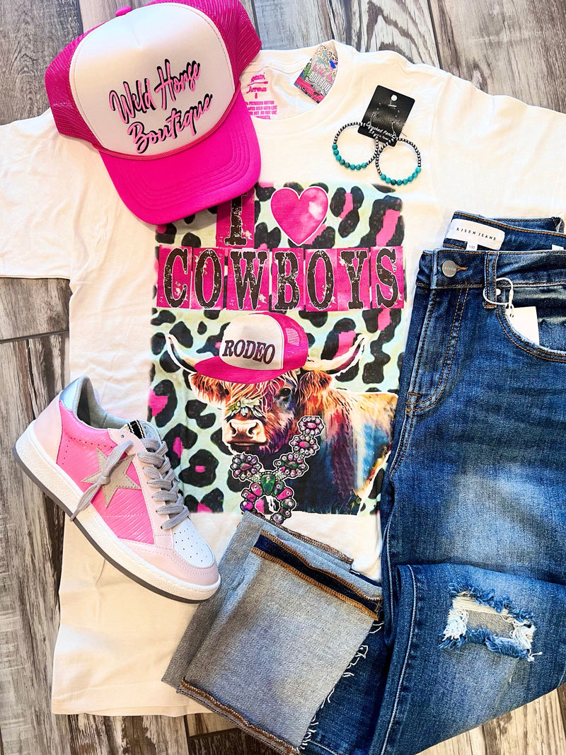 Wild Horse Boutique Clothing The I Love Cowboys Tee