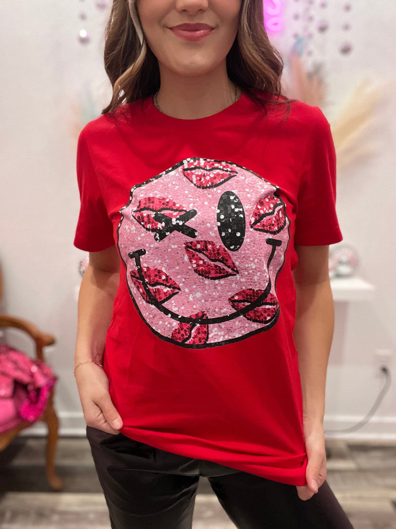 Wild Horse Boutique Clothing The Smiley Face Kisses Tee
