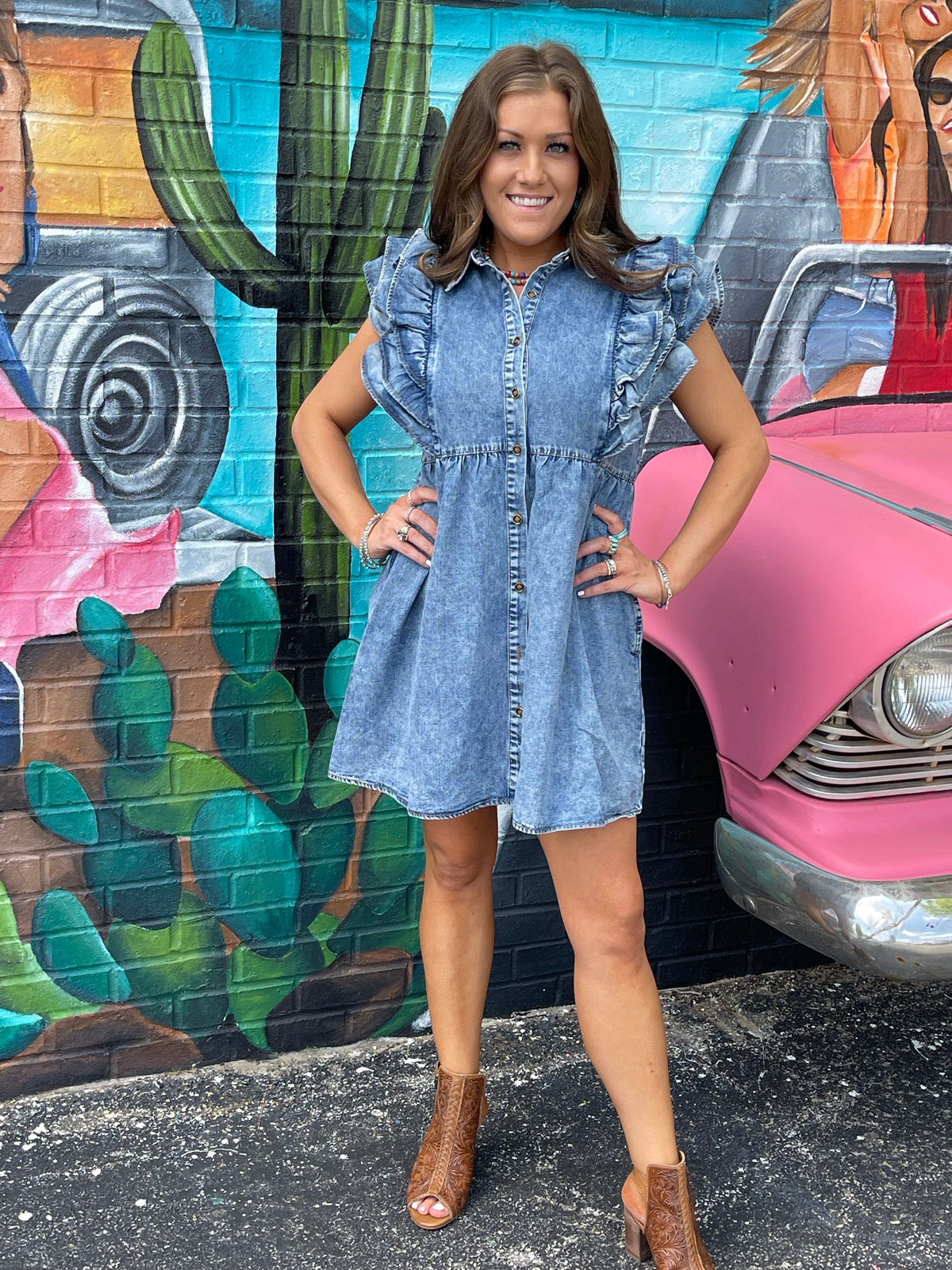 Wild Horse Boutique Dress The Allie Denim Dress