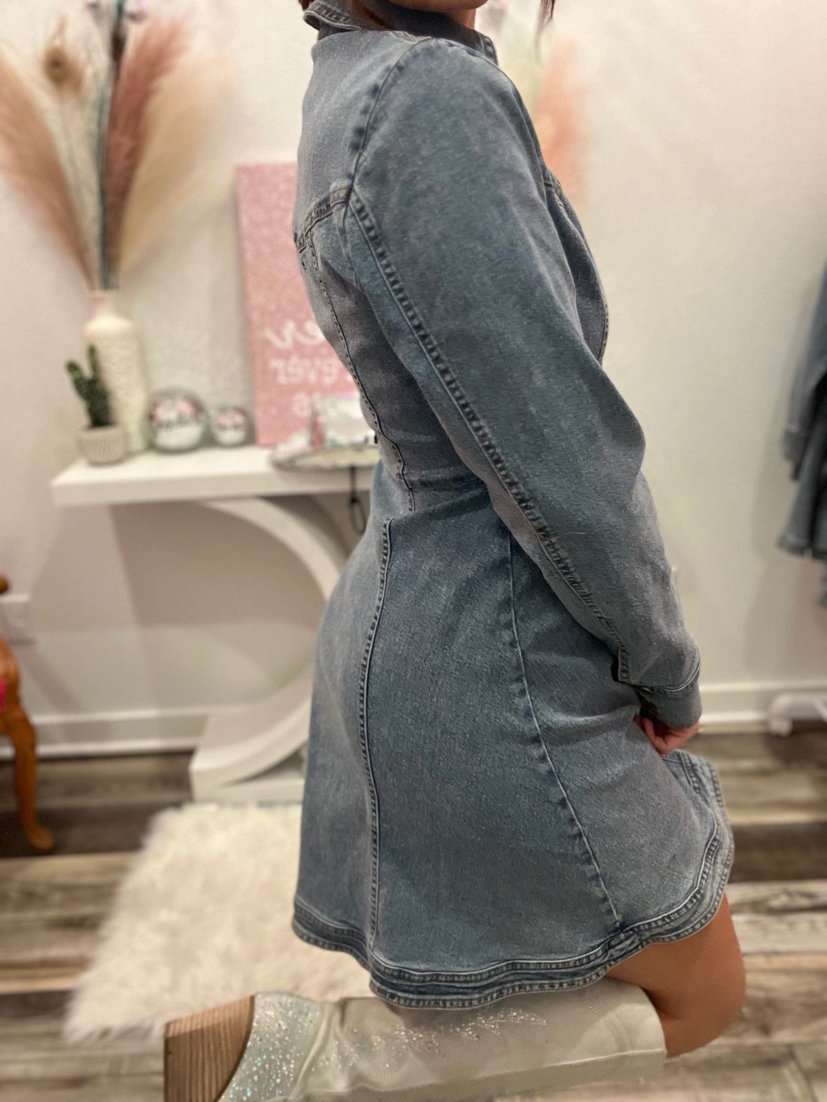 Wild Horse Boutique Dress The Darlin Denim Dress