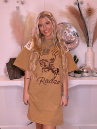 Wild Horse Boutique Dress The Wild West Rodeo Tshirt Dress