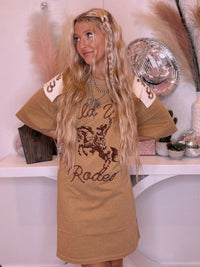 Wild Horse Boutique Dress The Wild West Rodeo Tshirt Dress