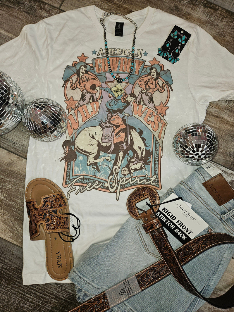 Wild Horse Boutique Graphic tshirt The American Cowboy Tee