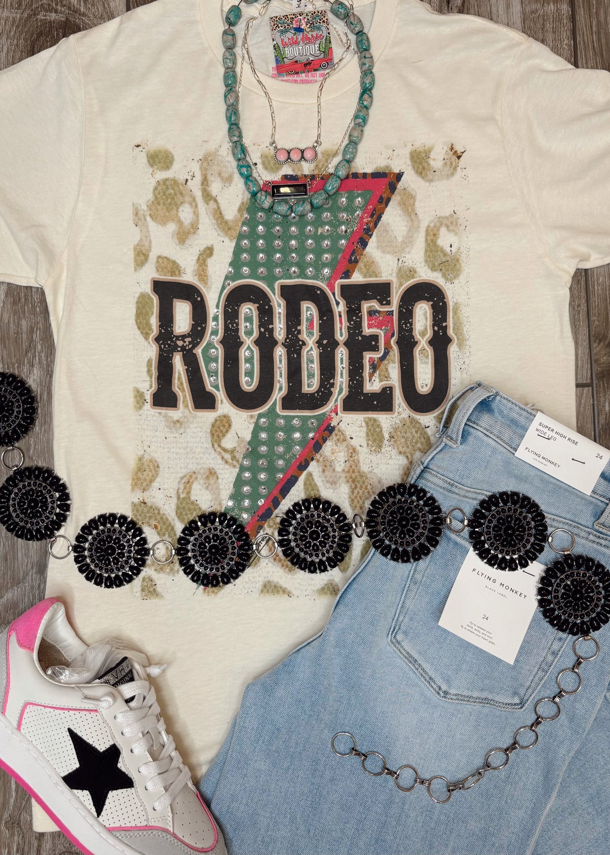 Wild Horse Boutique Graphic tshirt The Lightening Rodeo Tee