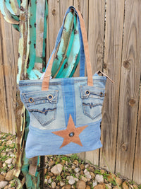 Wild Horse Boutique Handbag The Star Canvas Tote Bag