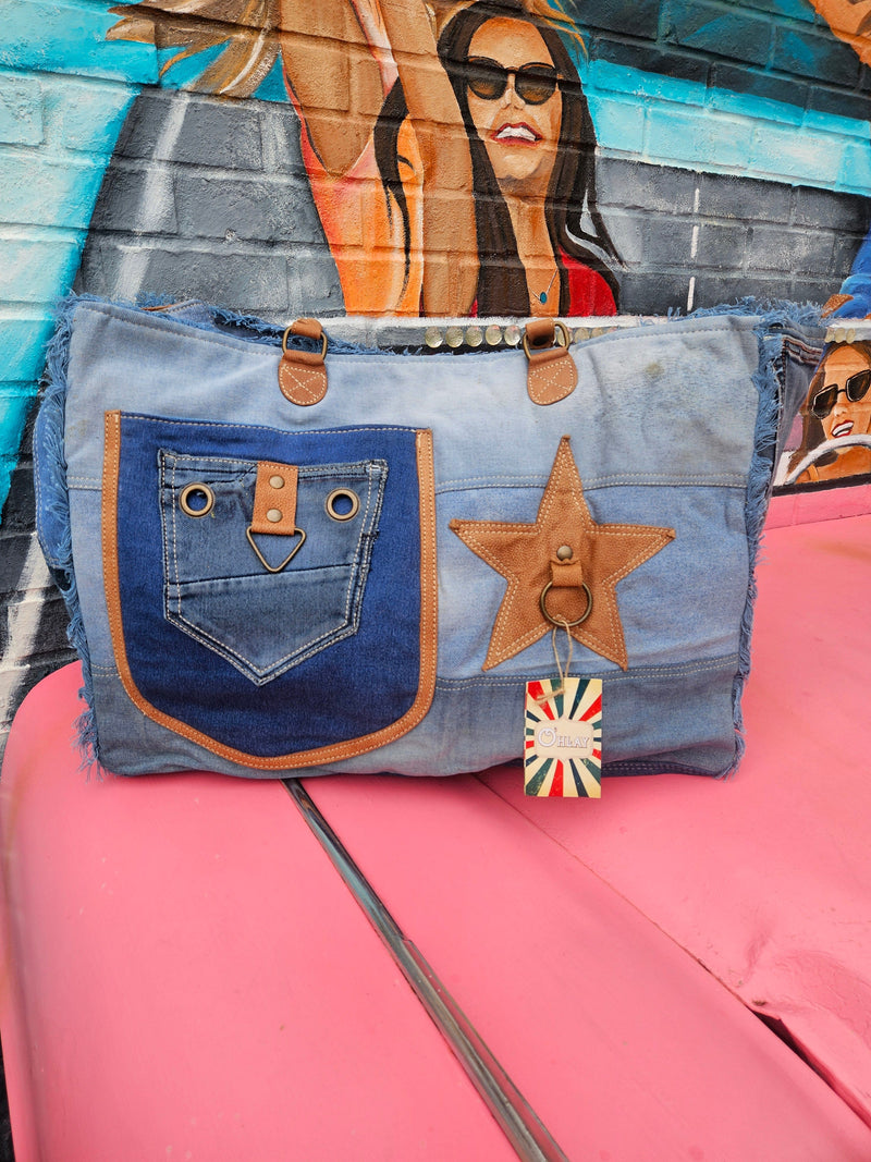 Wild Horse Boutique Handbags The Denim Star Weekender