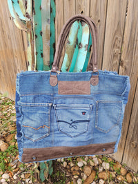 Wild Horse Boutique Handbags The Denim Weekender Bag