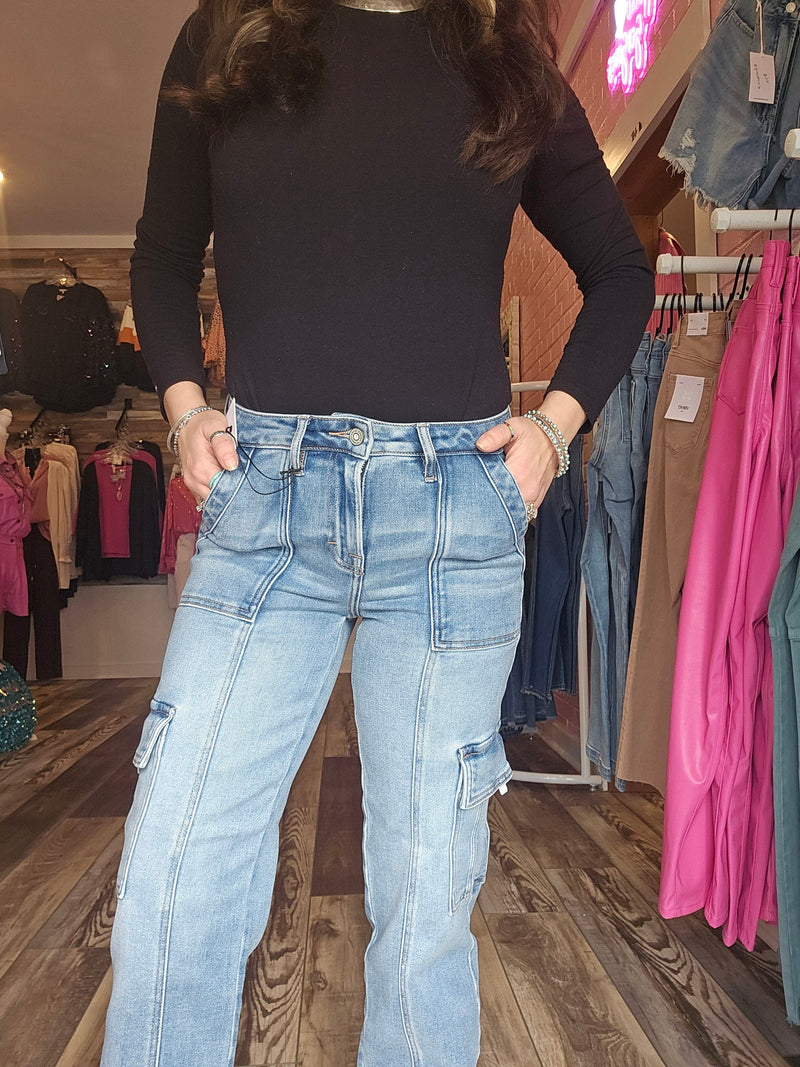 Wild Horse Boutique Jeans The Callie Cargo Jeans
