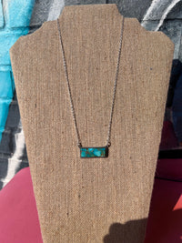 Wild Horse Boutique Jewelry Genuine Kingman Turquoise Bar Necklace