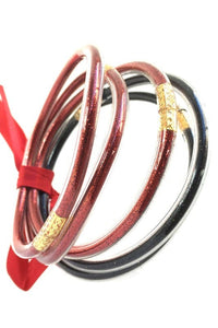 Wild Horse Boutique Jewelry Red & Black The Glitter Bangles