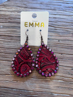 Wild Horse Boutique Jewelry Red The Punchy Earrings