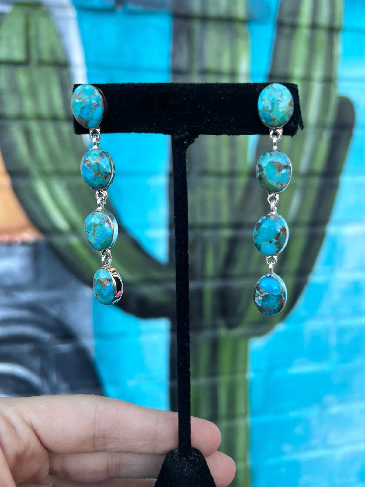 Wild Horse Boutique Jewelry The Wanda Genuine Turquoise Earrings