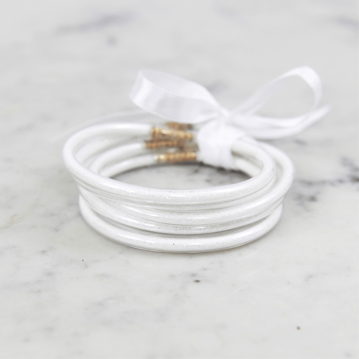 Wild Horse Boutique Jewelry White The Glitter Bangles