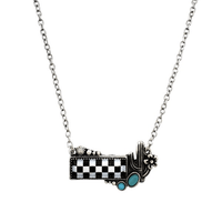 Wild Horse Boutique Necklace The Checkered Bar Necklace