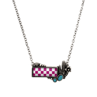Wild Horse Boutique Necklace The Checkered Bar Necklace