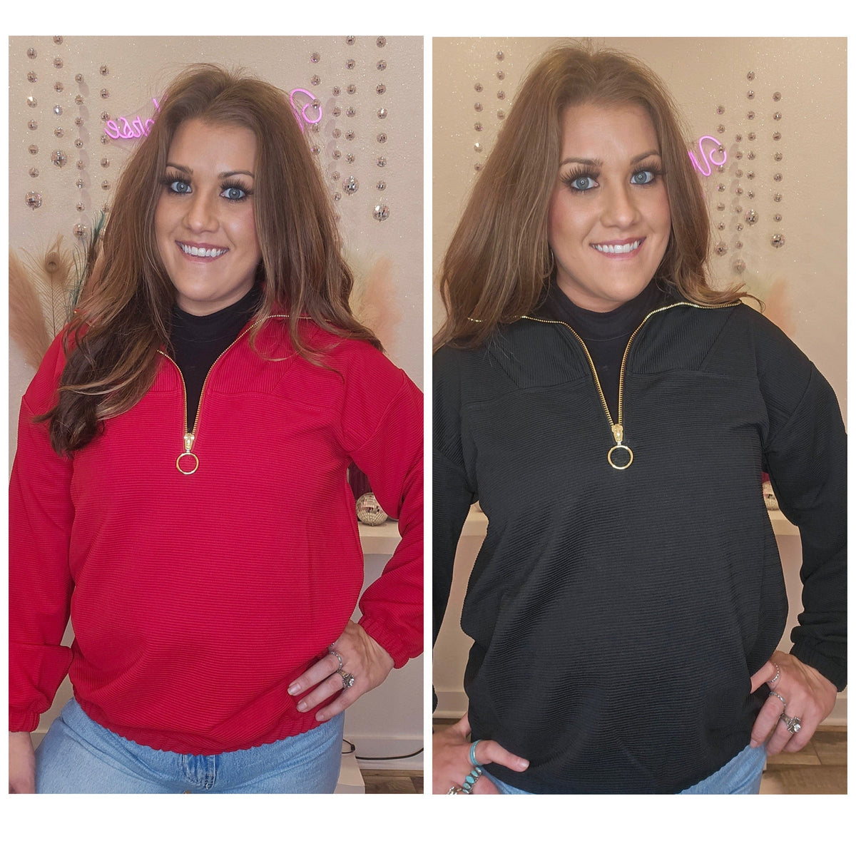 Wild Horse Boutique Outerwear The Jackie Quarter Zip Pullover