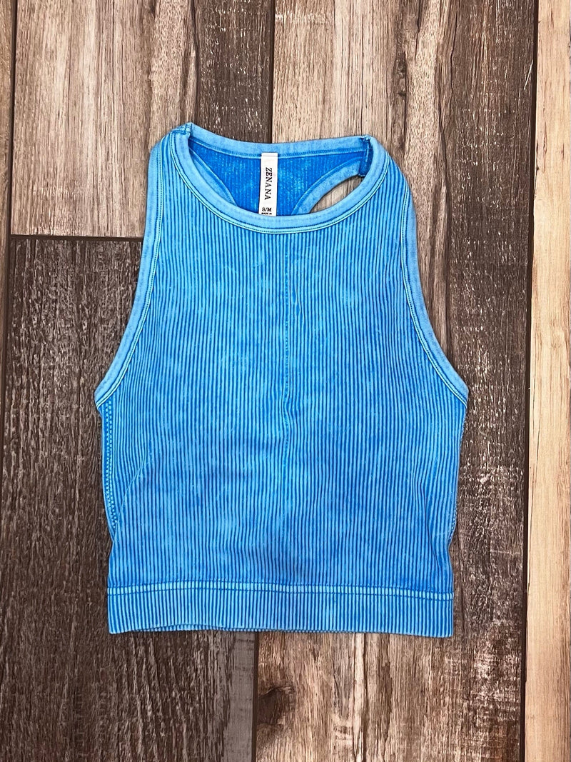 Wild Horse Boutique Shirts & Tops Blue / S/M The Hadley Halter Top
