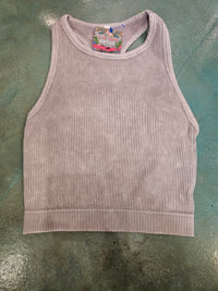 Wild Horse Boutique Shirts & Tops Gray / S/M The Hadley Halter Top