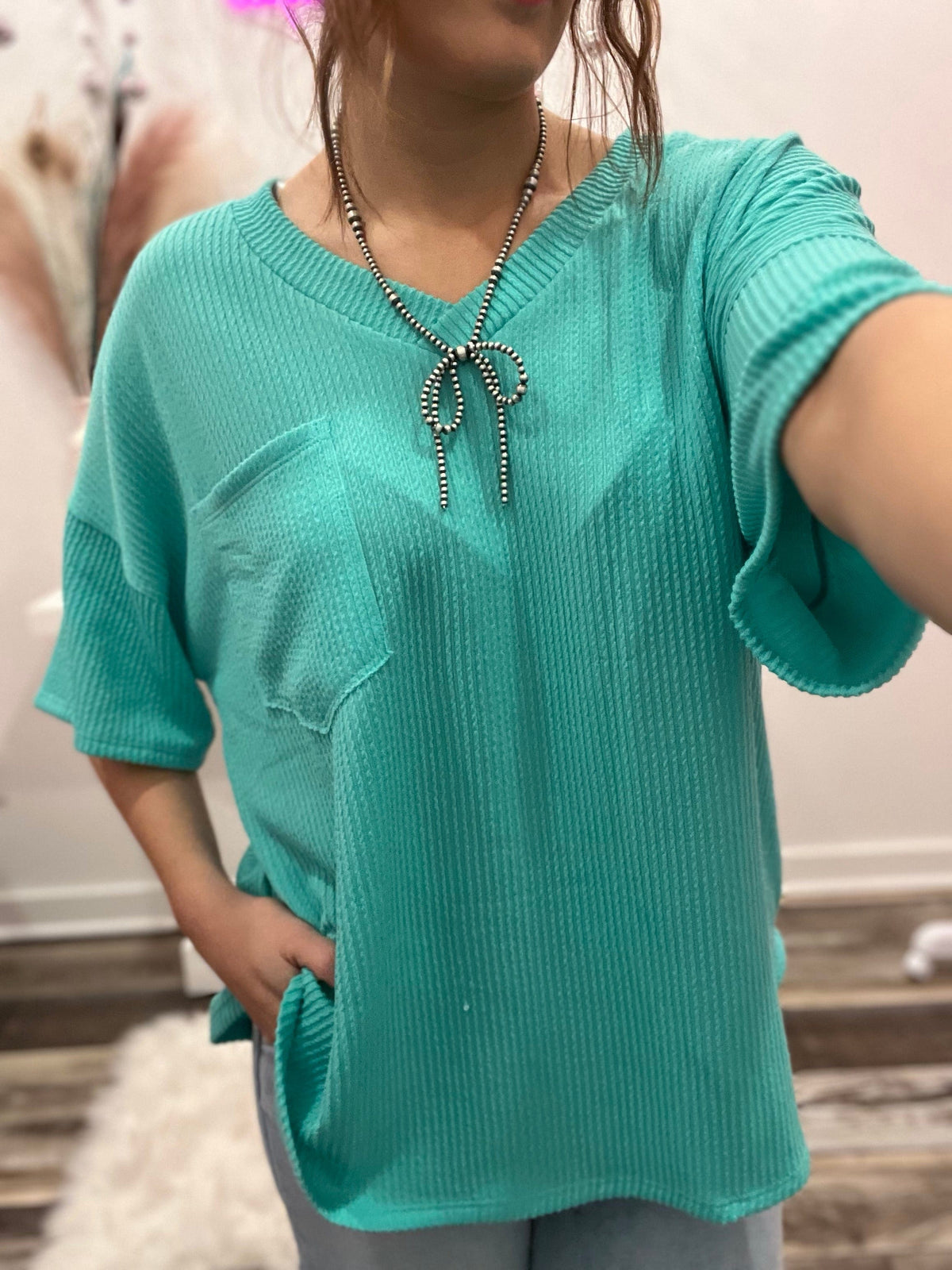 Wild Horse Boutique Shirts & Tops The Aqua Top