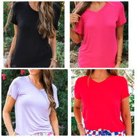 Wild Horse Boutique Shirts & Tops The Basic V-neck Shirt