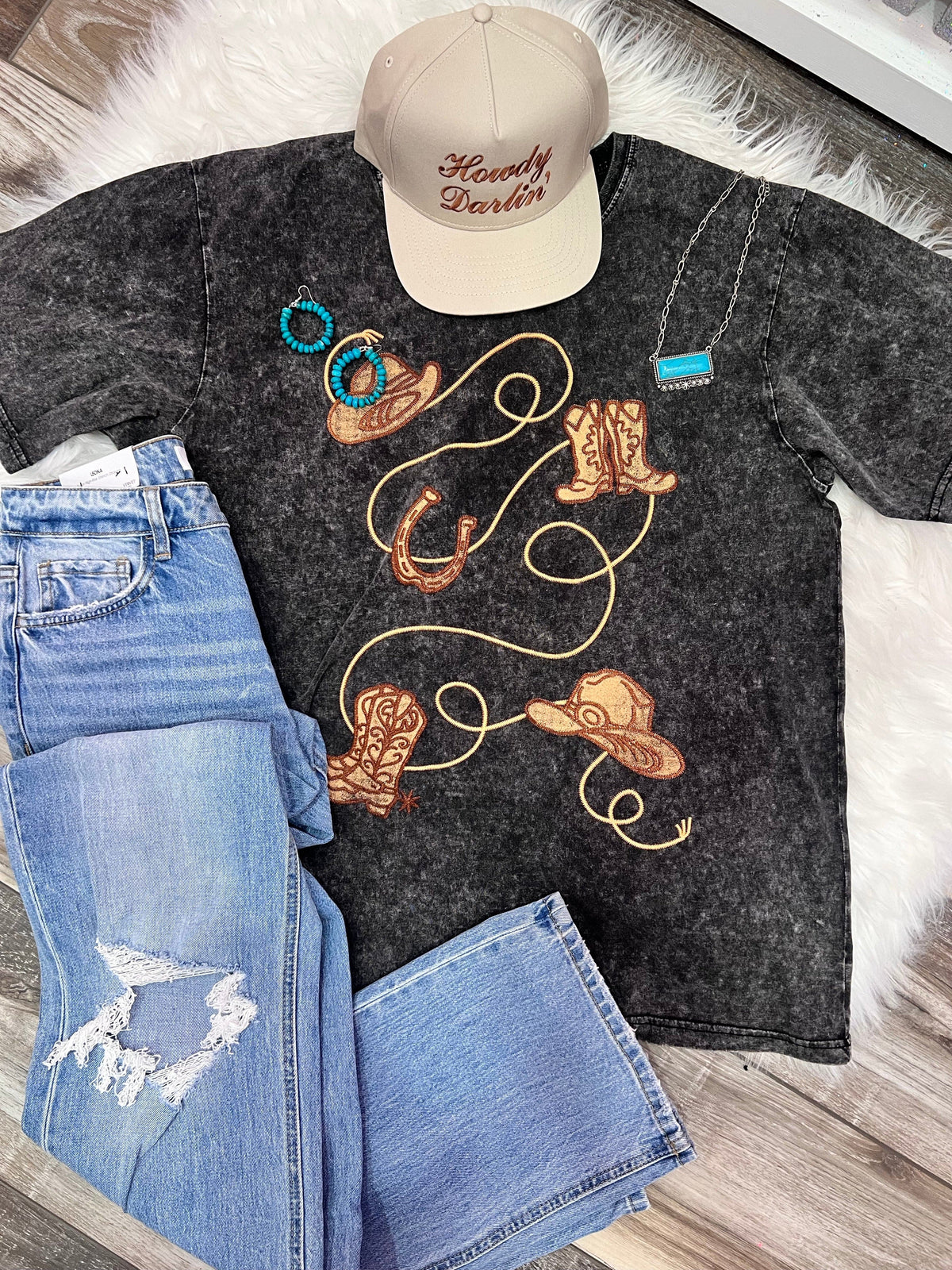 Wild Horse Boutique Shirts & Tops The Cowgirl Tee