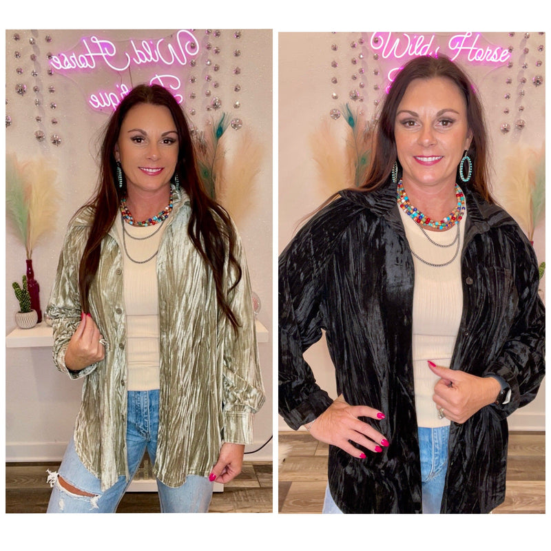 Wild Horse Boutique Shirts & Tops The Crushed Blouse