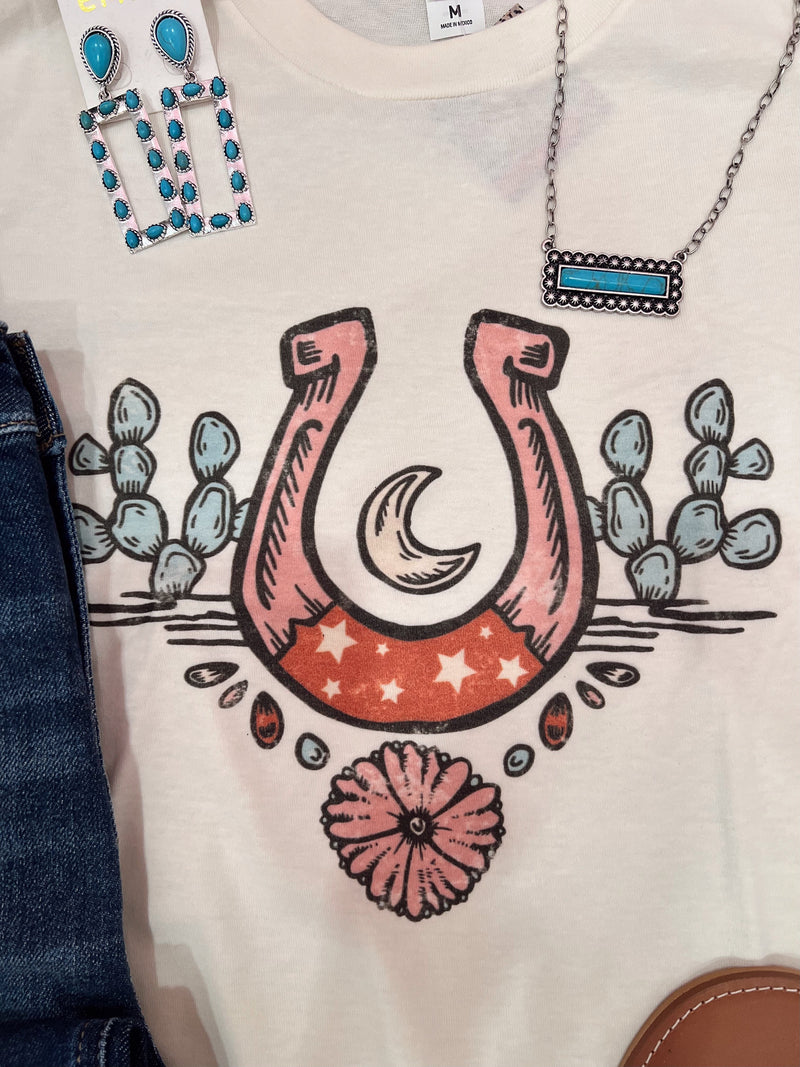 Wild Horse Boutique Shirts & Tops The Horse Shoe Tee