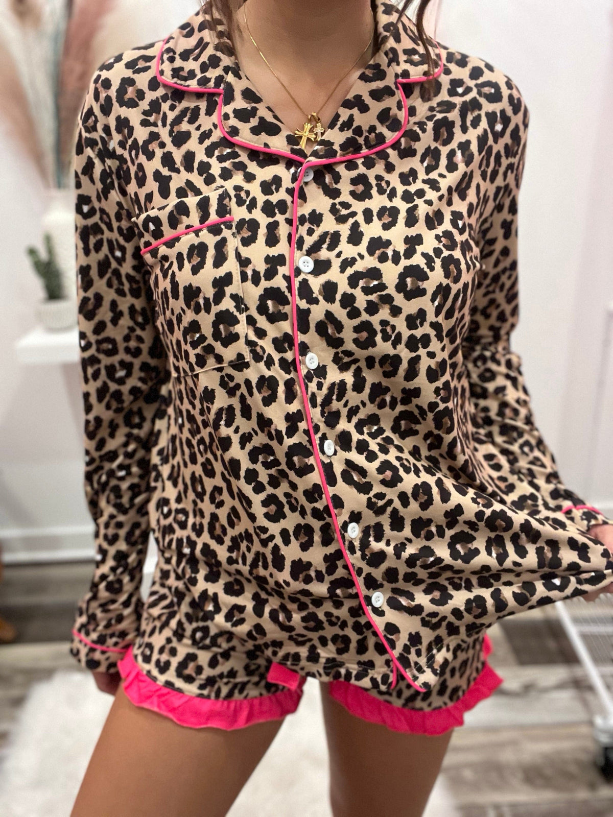 Wild Horse Boutique Shirts & Tops The Leopard Pj Set