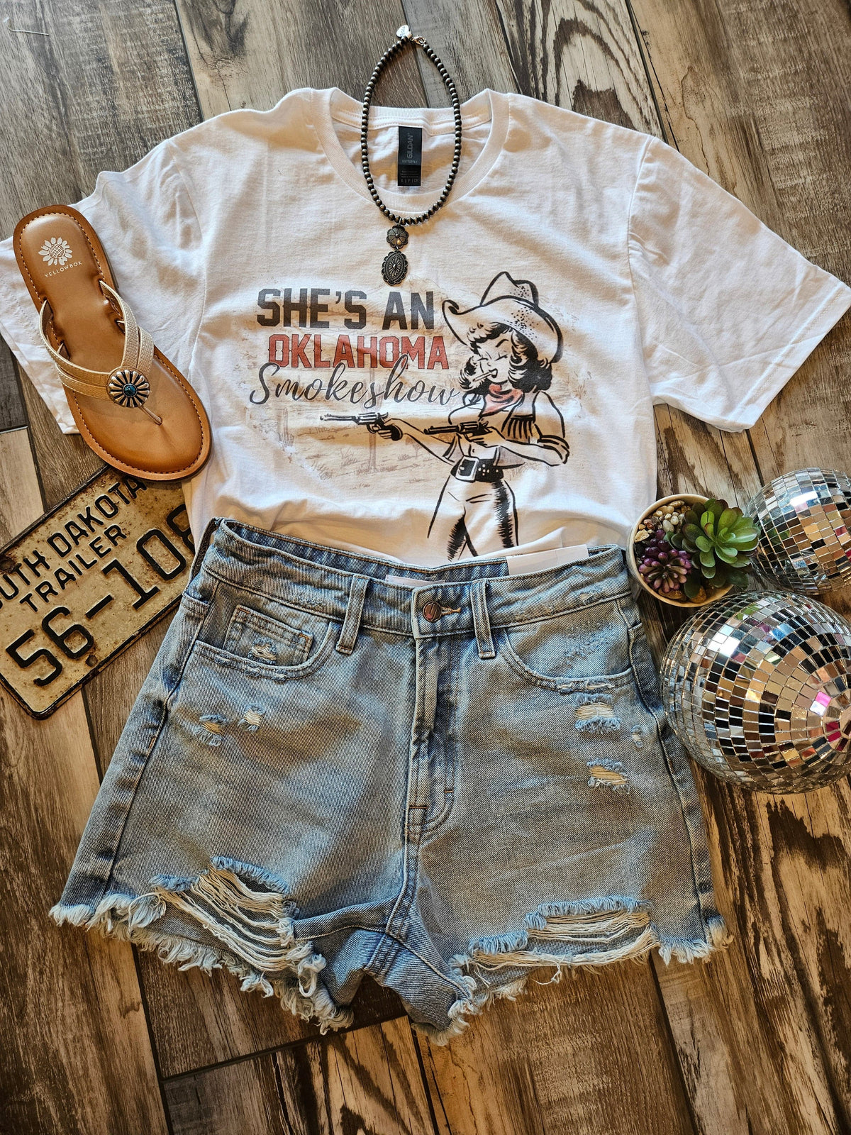 Wild Horse Boutique Shirts & Tops The Oklahoma Smokeshow Tee