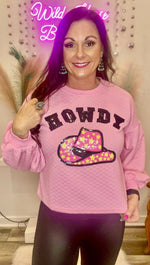 Wild Horse Boutique Shirts & Tops The Pink Howdy Sweatshirt