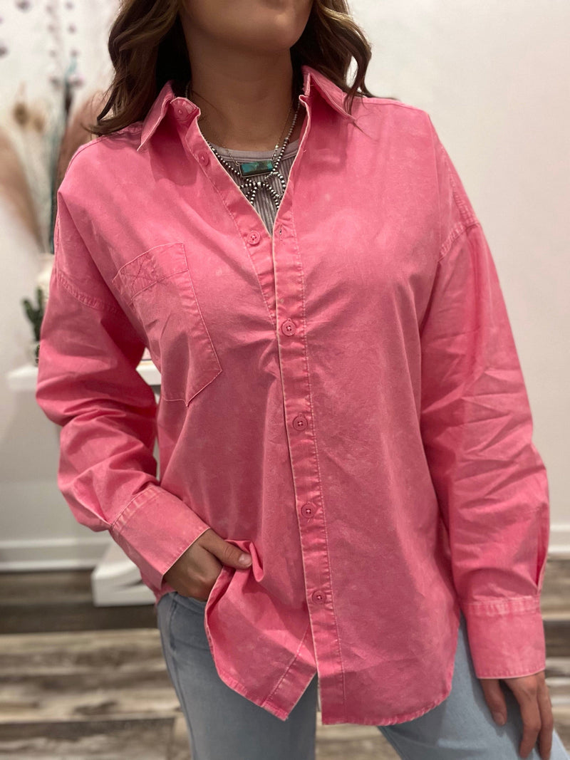 Wild Horse Boutique Shirts & Tops The Regan Button Down Top