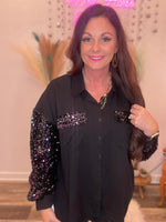 Wild Horse Boutique Shirts & Tops The Sparkling Button Down