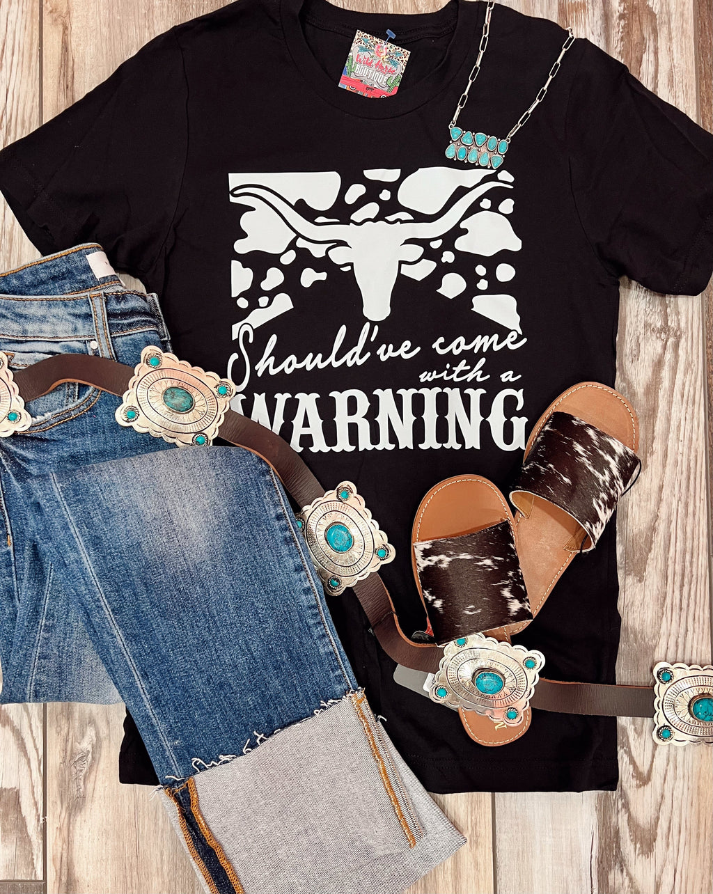 Wild Horse Boutique Shirts & Tops The Warning Tee