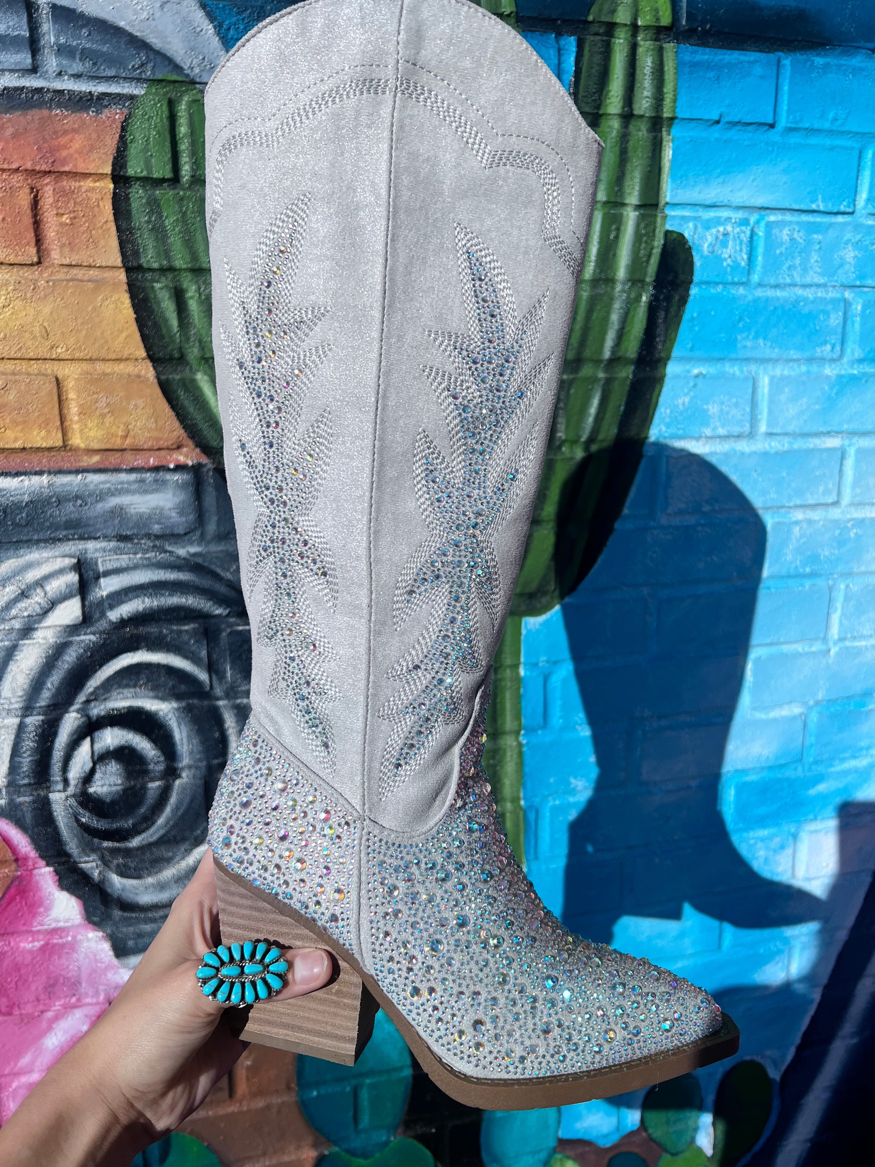 Bedazzled fashion cowgirl boots