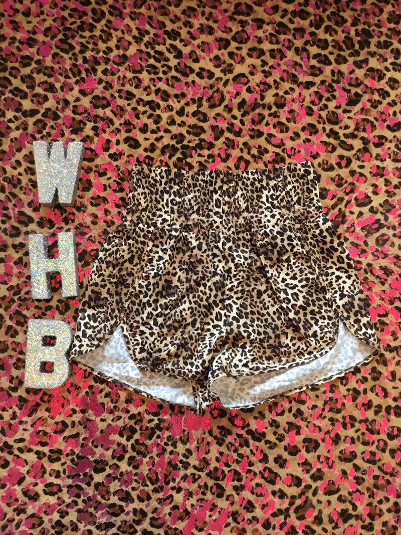 Wild Horse Boutique Apparel & Accessories Leopard / Small High waisted wind shorts