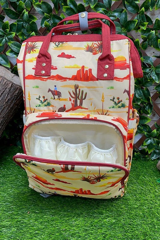 Wild Horse Boutique Backpack Wild Wild West Diaper Bag