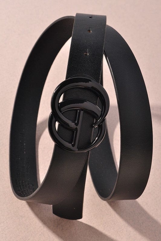 ALL BLACK ḠUČƇⒾ hotsell BELT size85