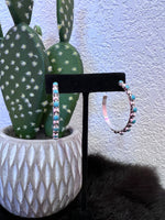 Wild Horse Boutique Earrings The Genuine Turquoise Jacie Hoops