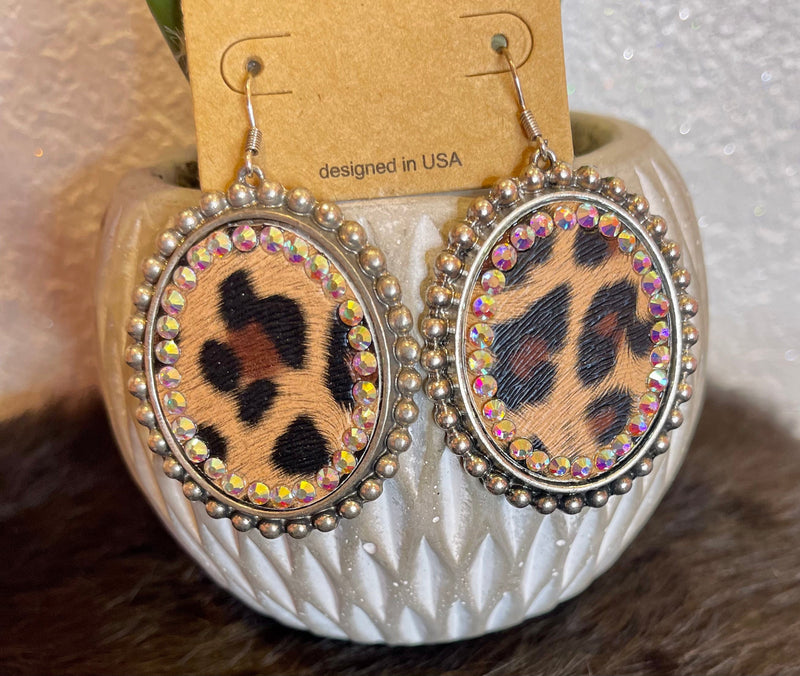 Wild Horse Boutique Earrings The Leopard Jeweled Earrings