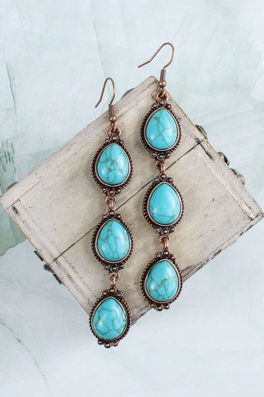 Wild Horse Boutique Earrings Turquoise The Mae Earrings