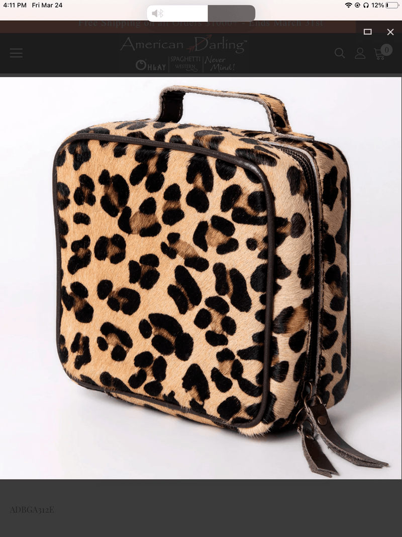 Wild Horse Boutique Handbags Leopard The Mini Lula Jewelry Box